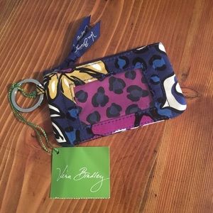 Vera Bradley African Violet Zip ID